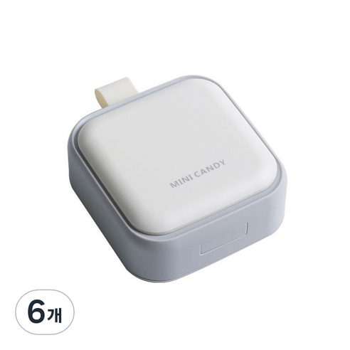 휴대용 알약 케이스 4칸, 6개