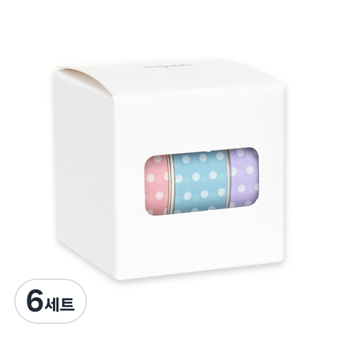 왈가닥스 아르떼 마스킹테이프 15mm x 10m 3종 세트, Aroma (334,335,336), 6세트