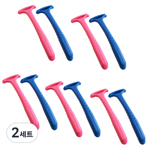 세븐스타 굳은살 면도기 블루 5p + 핑크 5p, 2세트