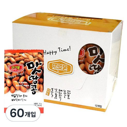 머거본 맛땅콩 55g, 60개