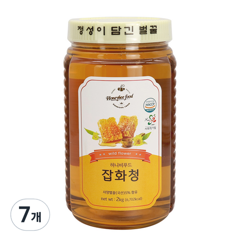 허니비푸드 잡화청, 7개, 2kg