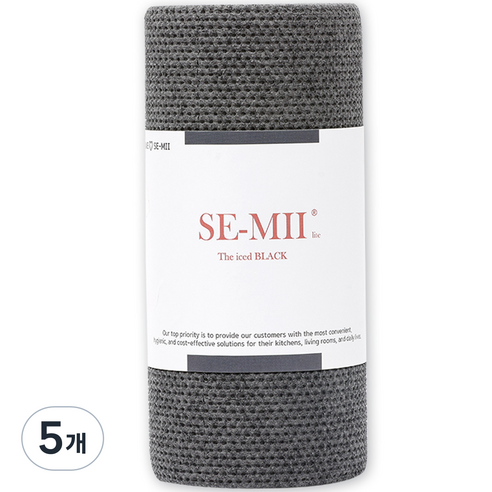 세미라이트 원데이 수세미, 아이스드블랙, 50개입, 5개