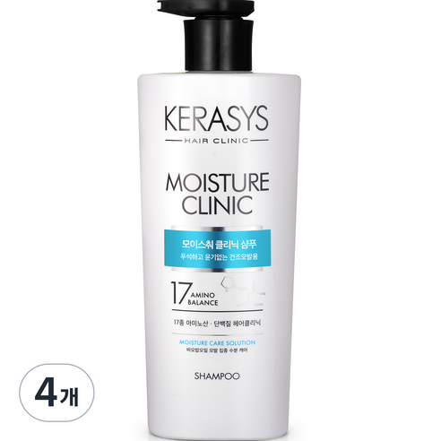 케라시스 모이스처 클리닉 샴푸, 750ml, 4개