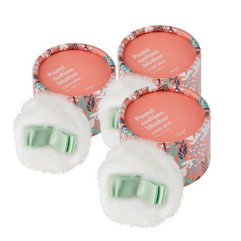 더페이스샵 파스텔 쿠션 블러셔 6g, 02호 코랄핑크, 3개