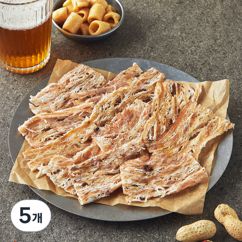 리프레쉬 부드러운 맥반석 오징어채, 5개, 60g