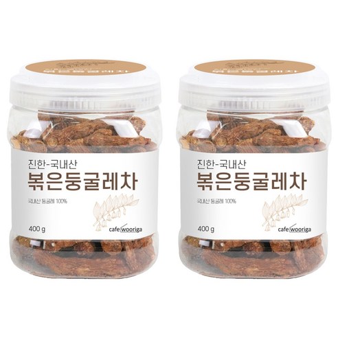 우리가스토리 국내산 볶은 둥굴레차, 400g, 2개
