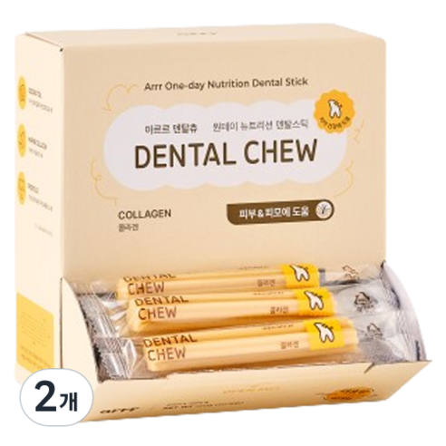 동원아르르 강아지 NEW 덴탈츄 껌 40p, 콜라겐, 560g, 2개