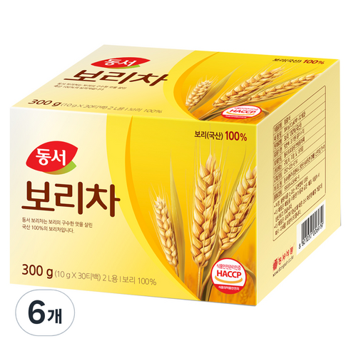 동서 보리차, 300g, 6개