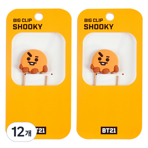 BT21 빅클립 2탄 슈키, 12개, 1개입