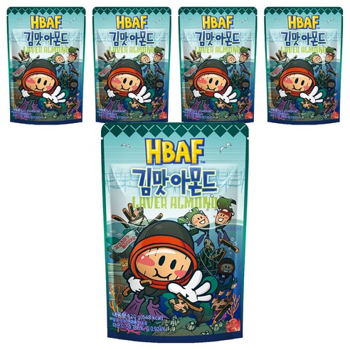 바프 김맛 아몬드, 120g, 5개