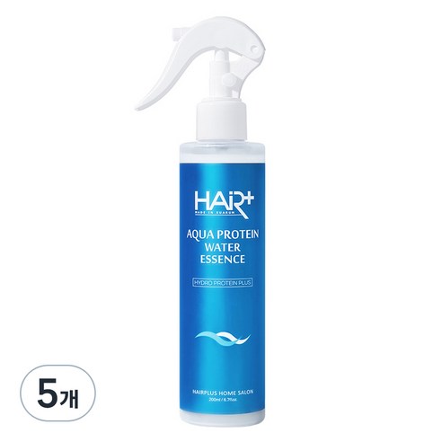 헤어플러스 아쿠아 단백질 워터 에센스 프레시 플로럴 코튼 향, 200ml, 5개