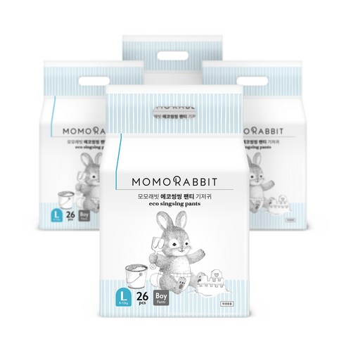 모모래빗 에코씽씽 오리지널 팬티기저귀 남아용 사용기 모모래빗에코씽씽