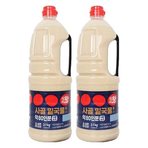 식자재왕 사골 밑국물 육수, 2개, 2.1kg