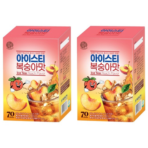 우리차 아이스티 복숭아 분말, 13g, 70개입, 2개