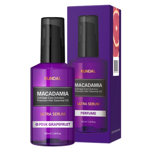 쿤달 울트라 세럼 헤어 에센스 핑크그레이프프룻향, 100ml, 1개