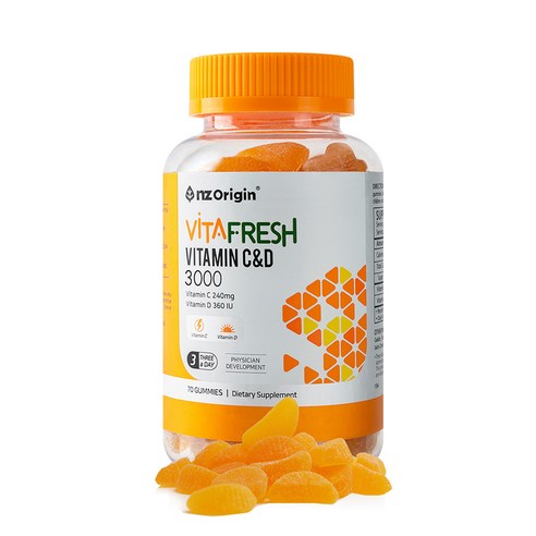 비타민  엔젯오리진 비타프레쉬 비타민 C&D 3000, 70정, 5개