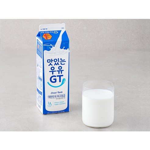 신선한 1A 등급 원유와 까다로운 품질 관리로 만든 맛있는 우유 GT