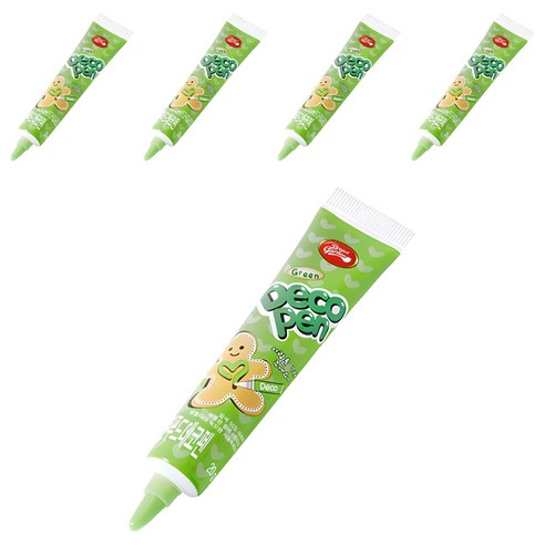 브레드가든 그린 푸드 데코펜, 20g, 5개