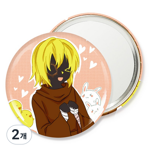 웹툰샵 이런영웅은싫어 핀거울 75mm, 아모르, 2개