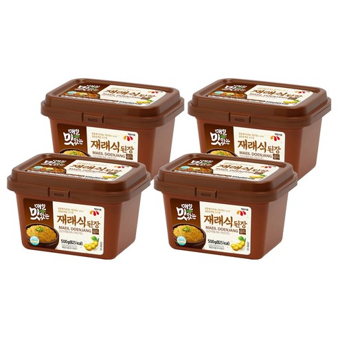 매일식품 매일 맛있는 재래식 된장 골드, 500g, 4개