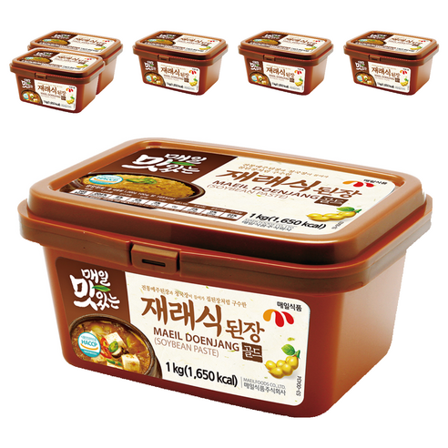 매일식품 매일 맛있는 재래식 된장, 1kg, 6개