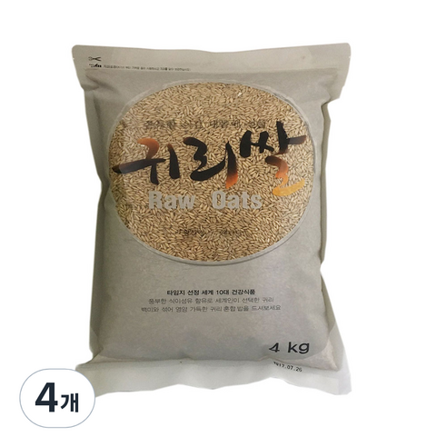 햇사래 귀리쌀, 4kg, 4개