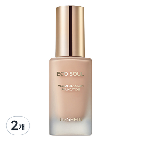 더샘 에코 소울 비건 실크 글램 파운데이션 30ml, 2개, 21 라이트 베이지
