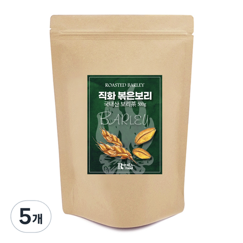 로얄푸드 직화볶음 아기 보리차, 500g, 5개, 1개입