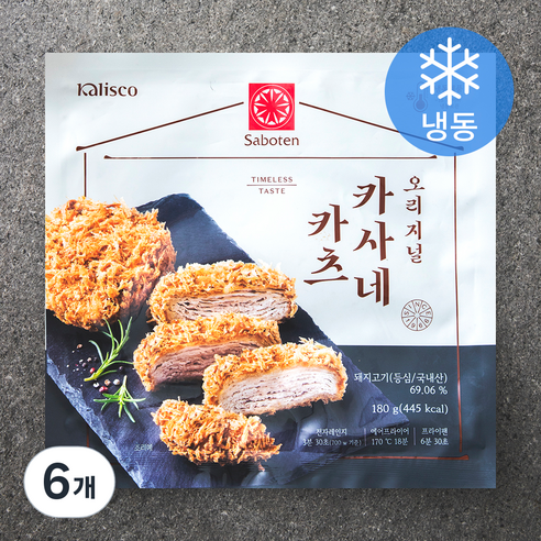 사보텐 오리지널 카사네카츠 (냉동), 180g, 6개