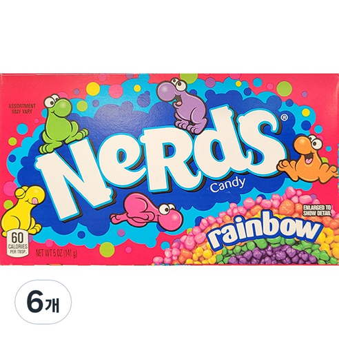 네슬레 너즈 레인보우 캔디, 141g, 6개