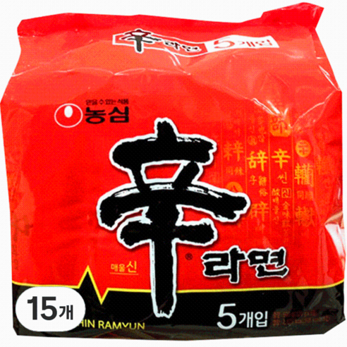 농심 신라면, 15개