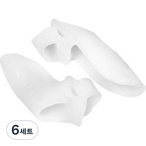 바이미 엄지발가락 보호대 좌우세트 화이트, 6세트