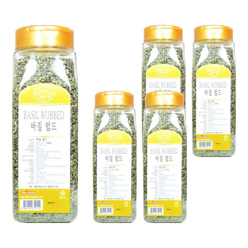 내츄럴스파이스 바질 럽드, 150g, 5개