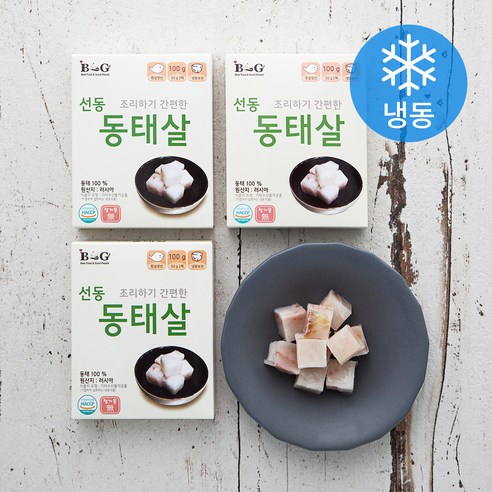 B&G 조리하기 간편한 선동동태살 (냉동), 100g, 6개