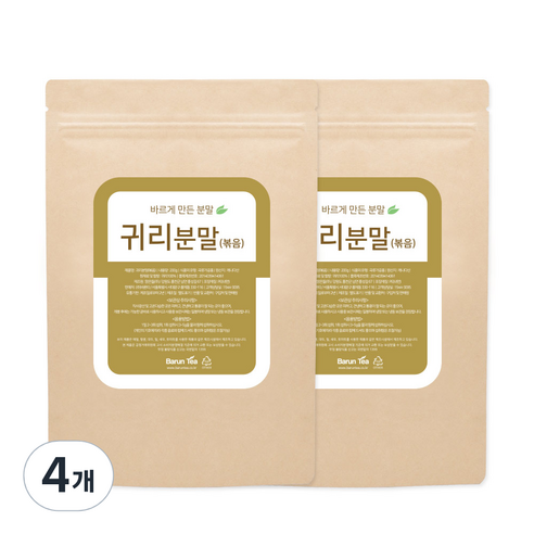 바른티 귀리 분말 볶음, 200g, 4개