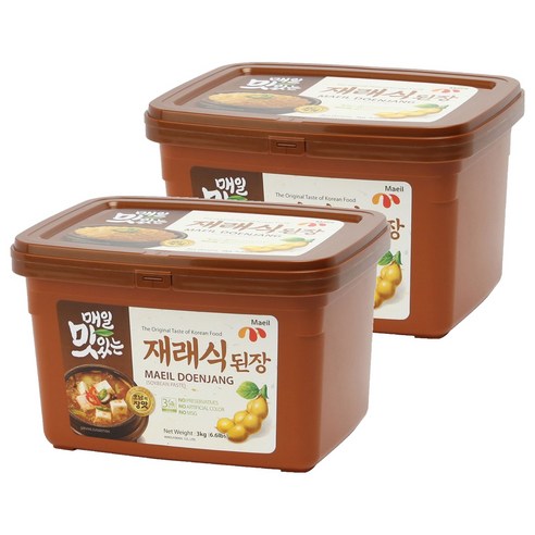 매일식품 매일 맛있는 재래식 된장, 3kg, 2개