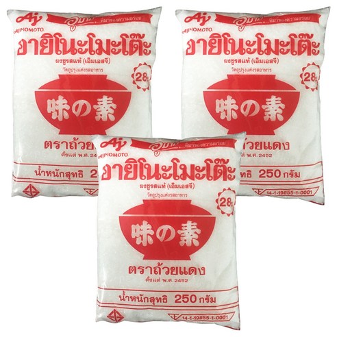 아지노모도 L 글루탐산나트륨 조미료, 250g, 3개