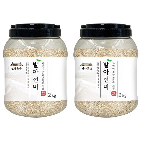 건강곡간 발아현미, 2kg, 2개