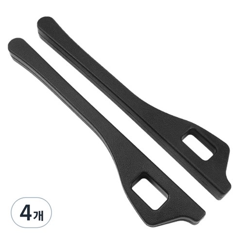 오토크루 폴리우레탄 차량 시트틈새 쿠션 AC-S3, 블랙, 4개