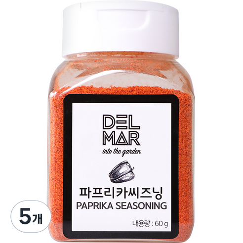 딜리셔스마켓 파프리카 시즈닝, 60g, 5개