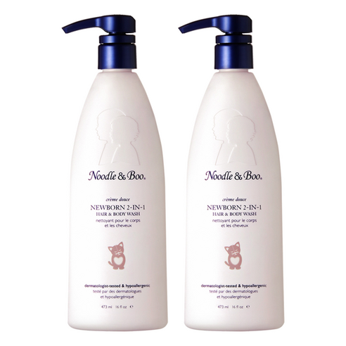 누들앤부 뉴본 2in1 헤어 & 바디워시, 473ml, 2개