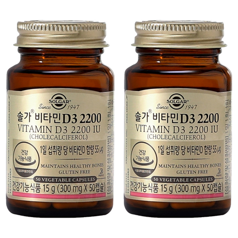 솔가 비타민D3 2200, 50정, 2개