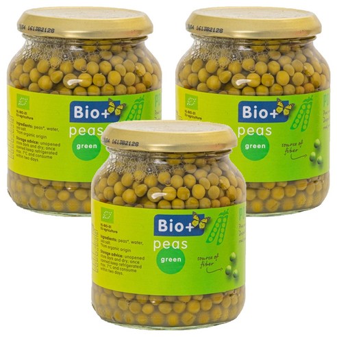 발투센 유기농 완두콩, 350g, 3개