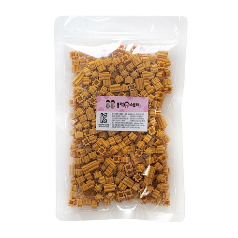 블럭N스토리 디폼블럭 리필 10mm 450p, 진노랑