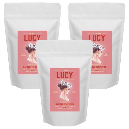 LUCY 로즈플라워 차 리필, 100g, 1개입, 3개