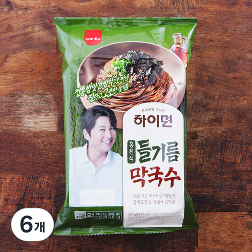 삼립 하이면 홍천식 들기름 막국수 2인분, 358g, 6개