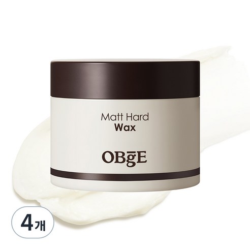 OBge 퍼퓸 매트 하드 헤어왁스, 120g, 4개
