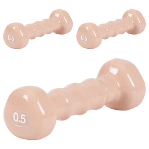 아이워너 PVC 삼각 아령 코랄핑크, 0.5kg, 3개