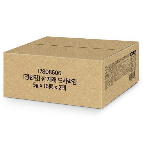 광천김 참 재래도시락 김, 5g, 32개