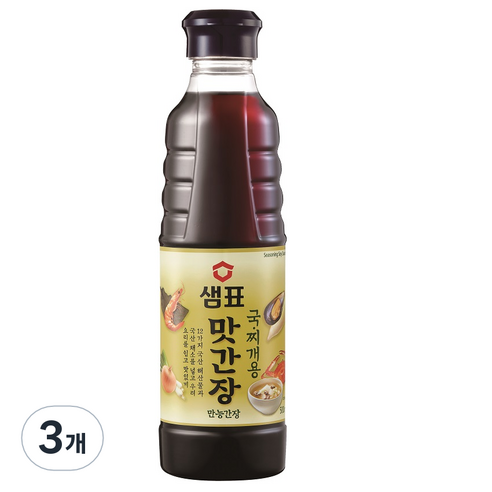 샘표 맛간장 국찌개용, 500ml, 3개
